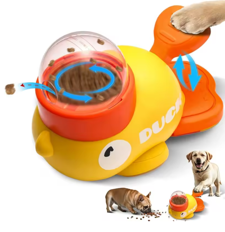 🦆 Mangia&Gioca™ – L’Anatra Dispenser Croccantini!