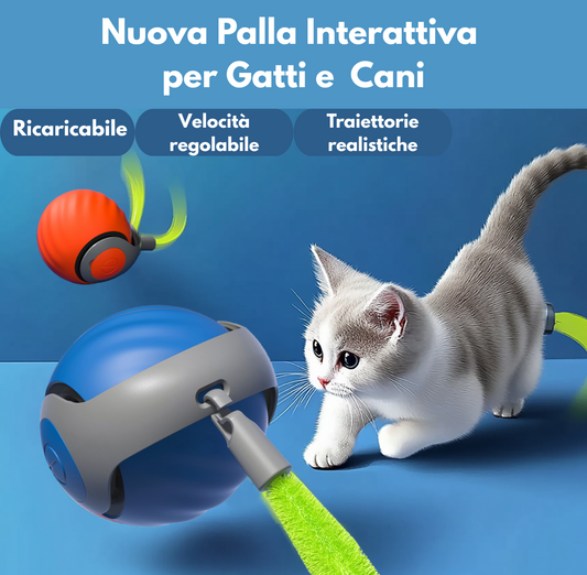 Nuova Palla Interattiva per Gatti&Cani