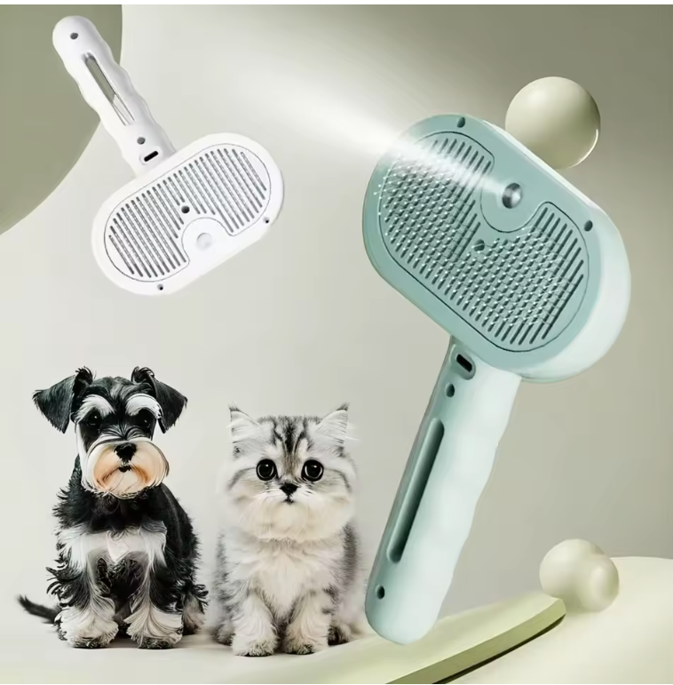 Spazzola a Vapore 3 in 1 per Animali Domestici