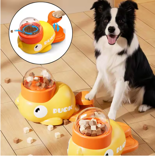 🦆 Mangia&Gioca™ – L’Anatra Dispenser Croccantini!